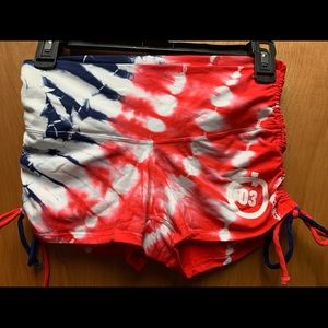 Angel Del Mar tie dye workout shorts